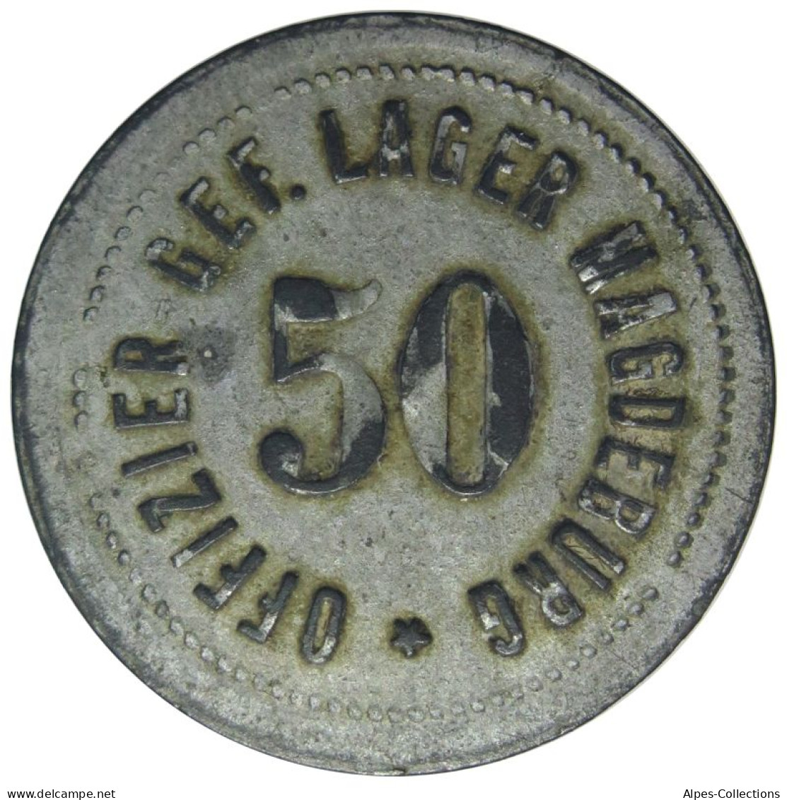 ALLEMAGNE - MAGDEBURG - 050.1 - Monnaie Nécessité Camp Prisonniers - 50 Pfennig - Monetary/Of Necessity