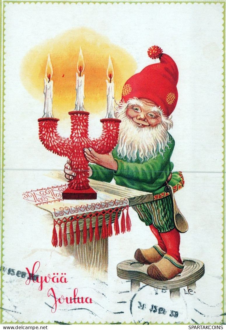 BABBO NATALE Natale Vintage Cartolina CPSM #PAK986.IT - Santa Claus