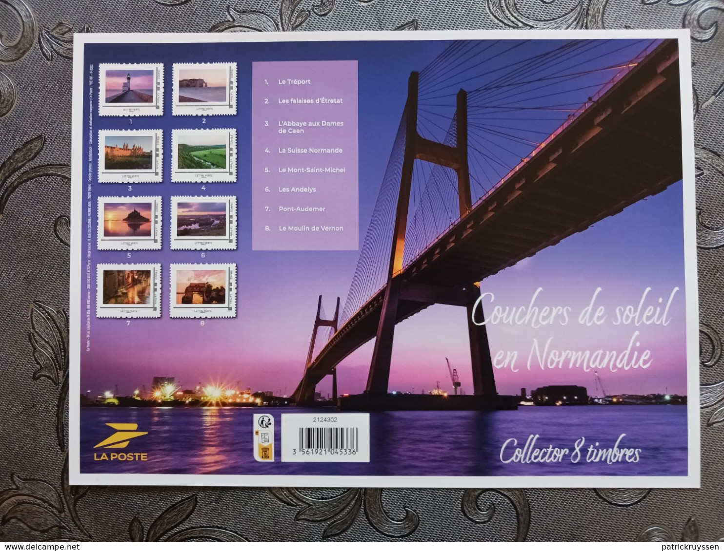 France 2024 Sunsets In NORMANY Bridge Mont Saint Michel Cliff ETRETAT Coucher Soleil Ms8v COLLECTOR - Unused Stamps