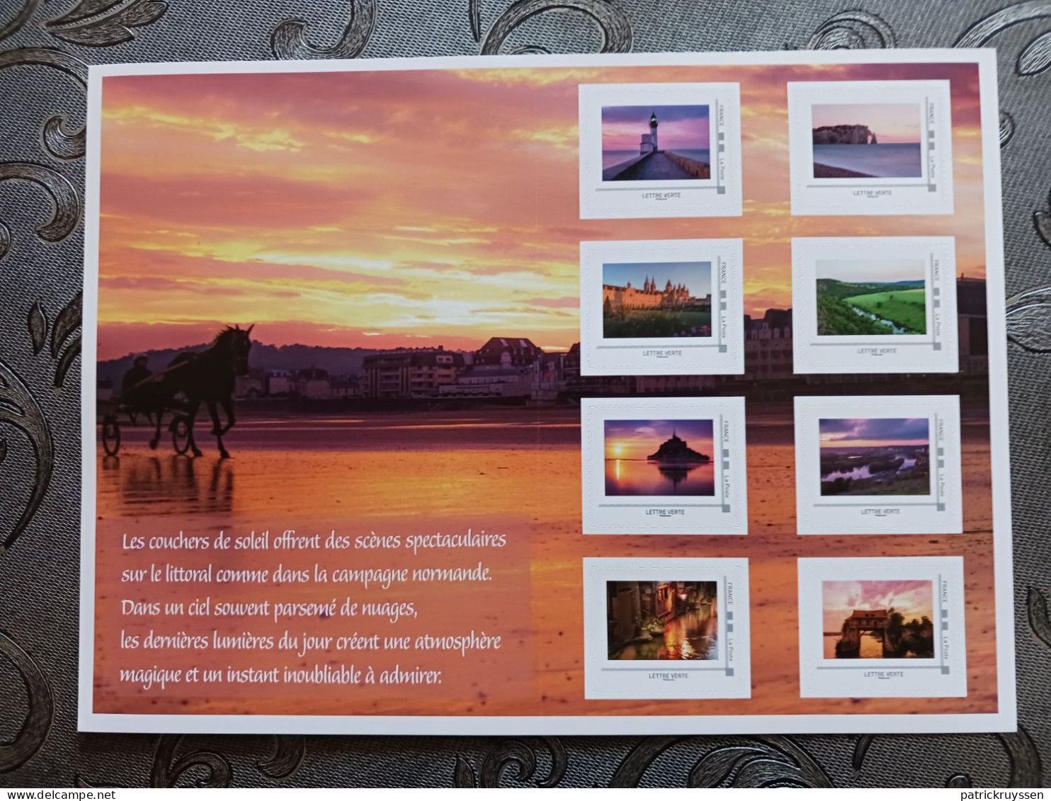 France 2024 Sunsets In NORMANY Bridge Mont Saint Michel Cliff ETRETAT Coucher Soleil Ms8v COLLECTOR - Unused Stamps