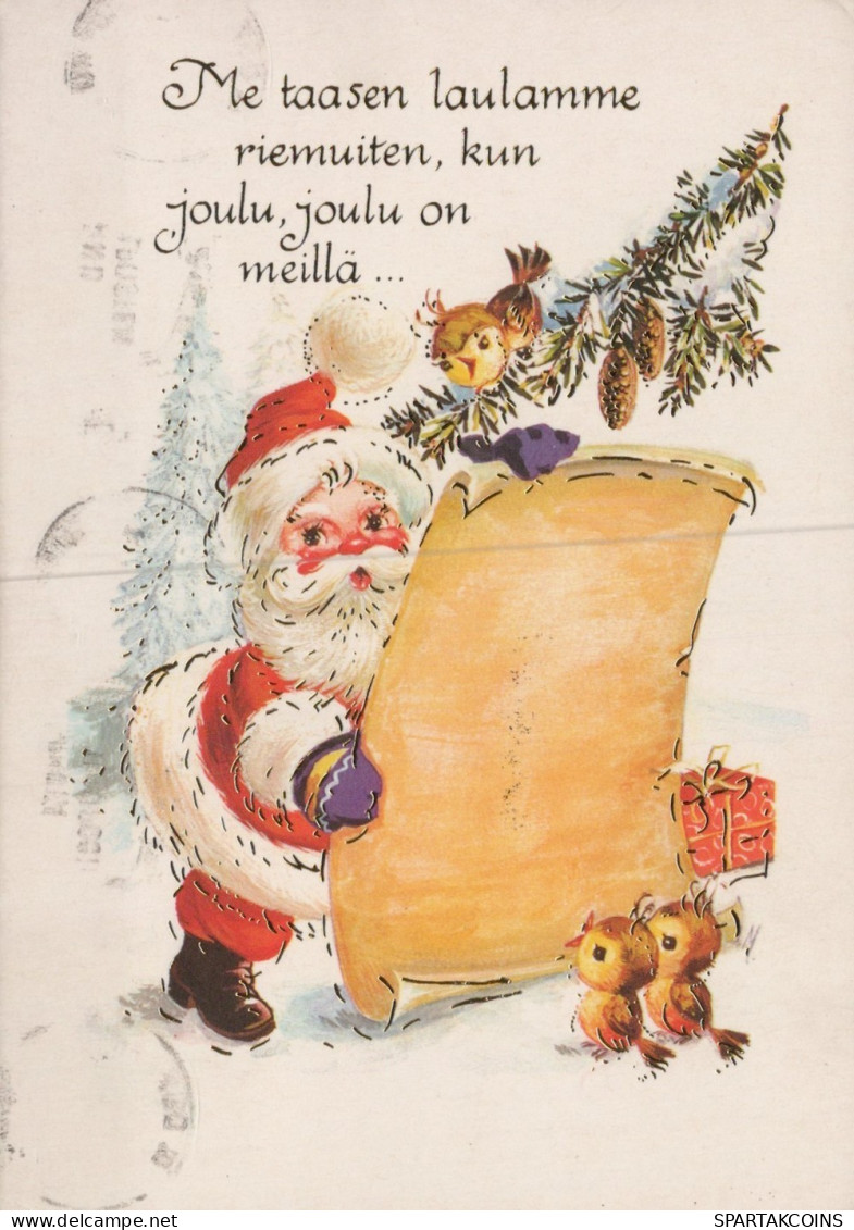 BABBO NATALE Natale Vintage Cartolina CPSM #PAK839.IT - Santa Claus