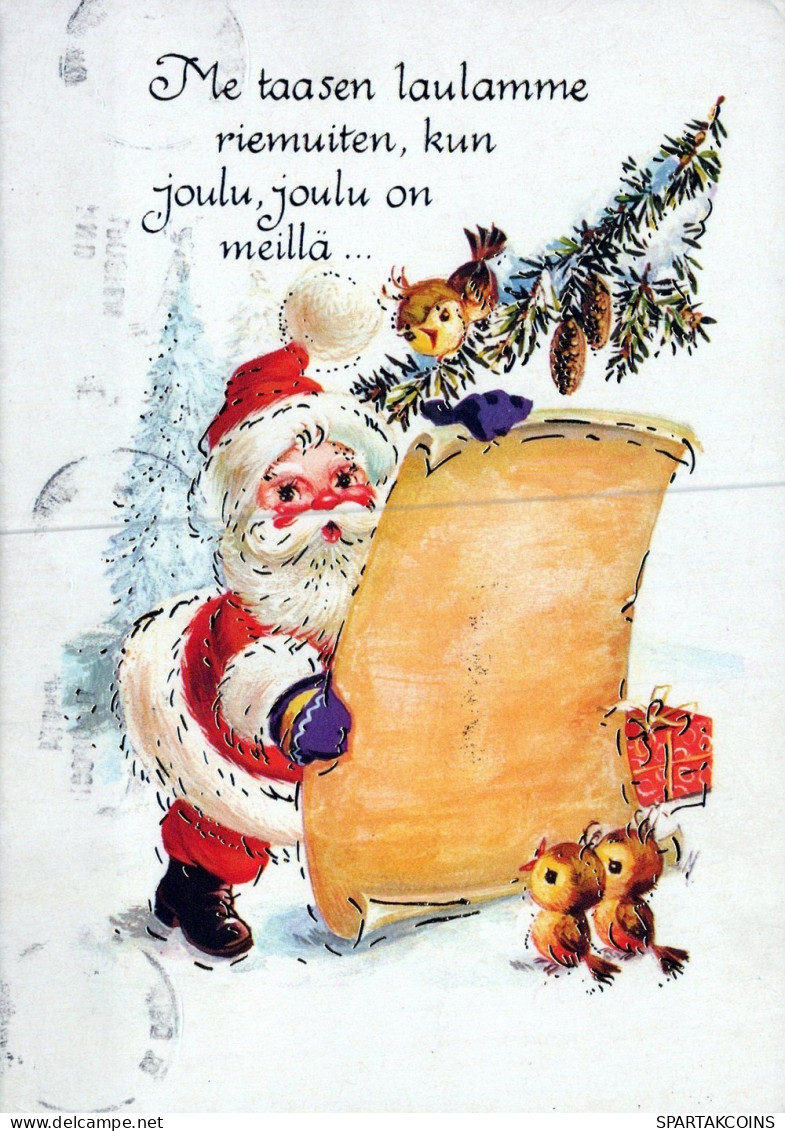 BABBO NATALE Natale Vintage Cartolina CPSM #PAK839.IT - Kerstman