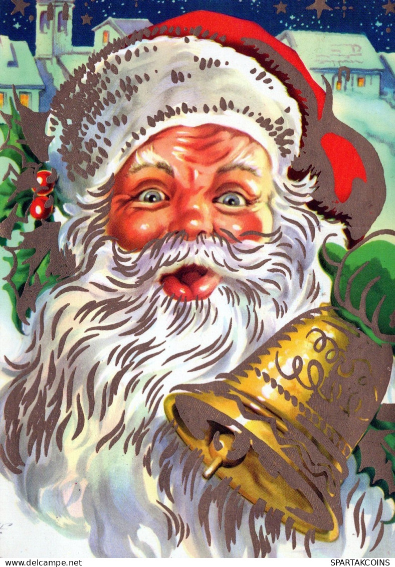 BABBO NATALE Natale Vintage Cartolina CPSM #PAJ870.IT - Santa Claus