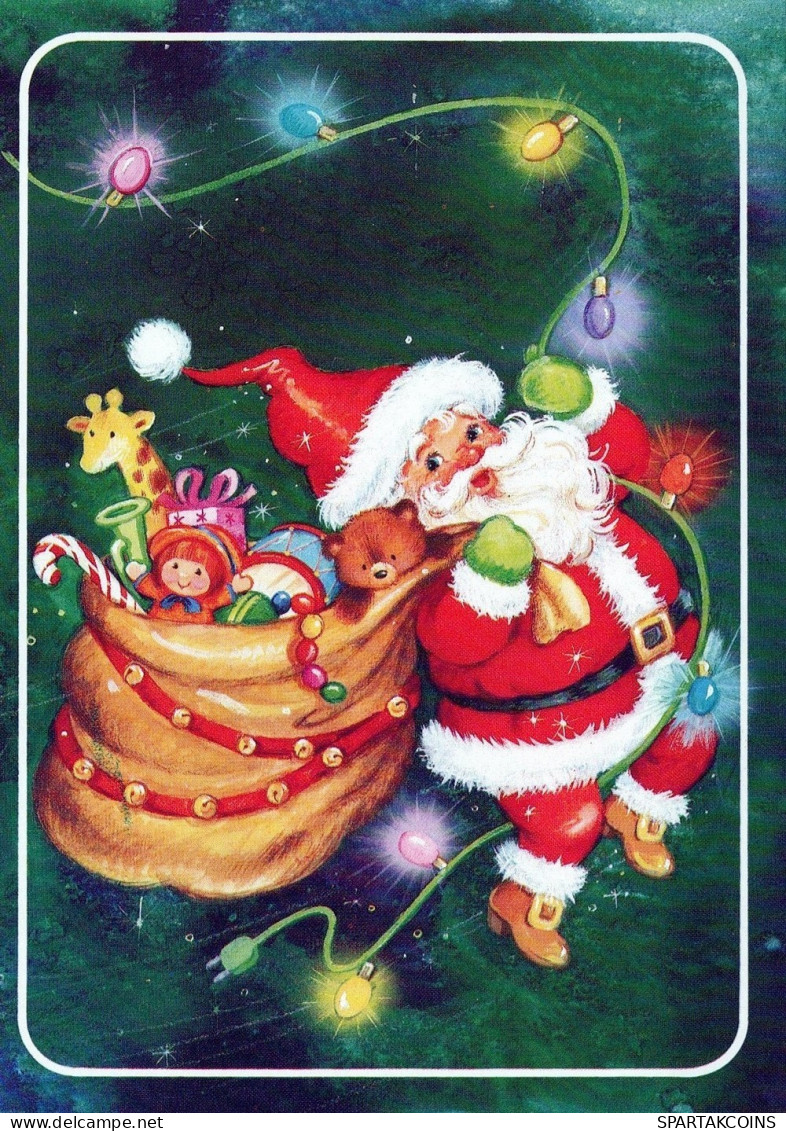 BABBO NATALE Natale Vintage Cartolina CPSM #PAJ529.IT - Santa Claus