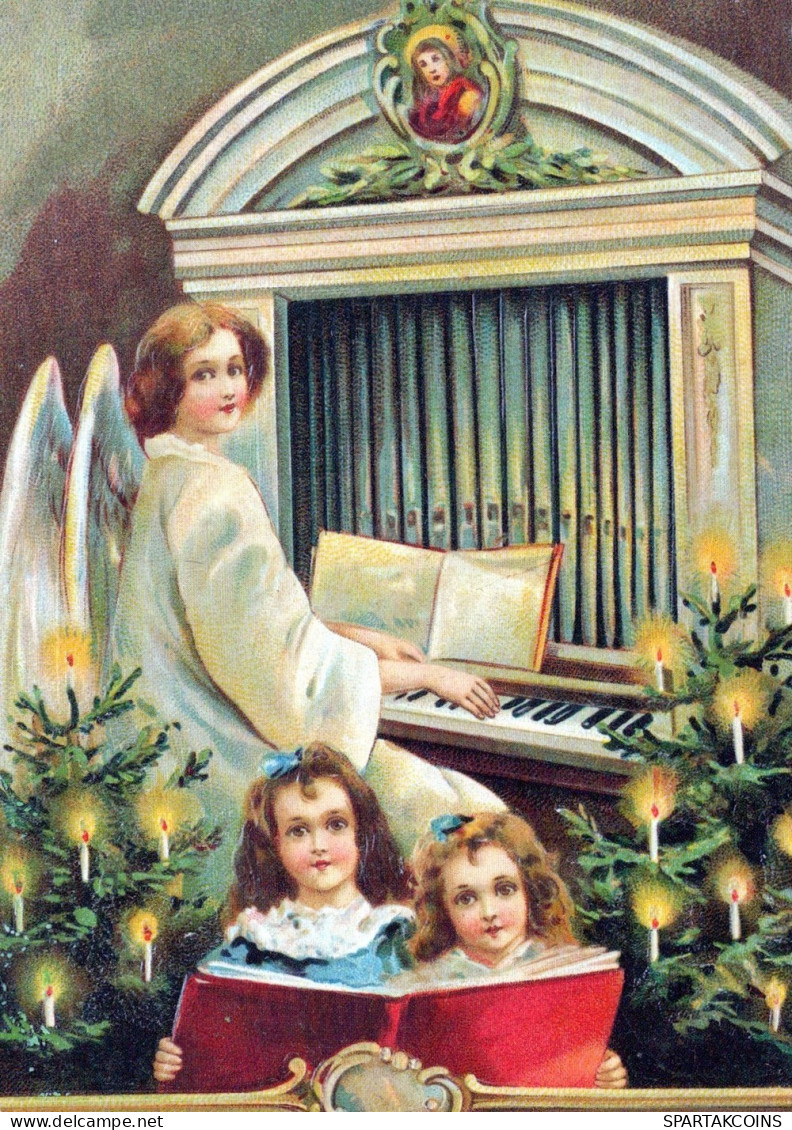 ANGELO Buon Anno Natale Vintage Cartolina CPSM #PAJ205.IT - Angels