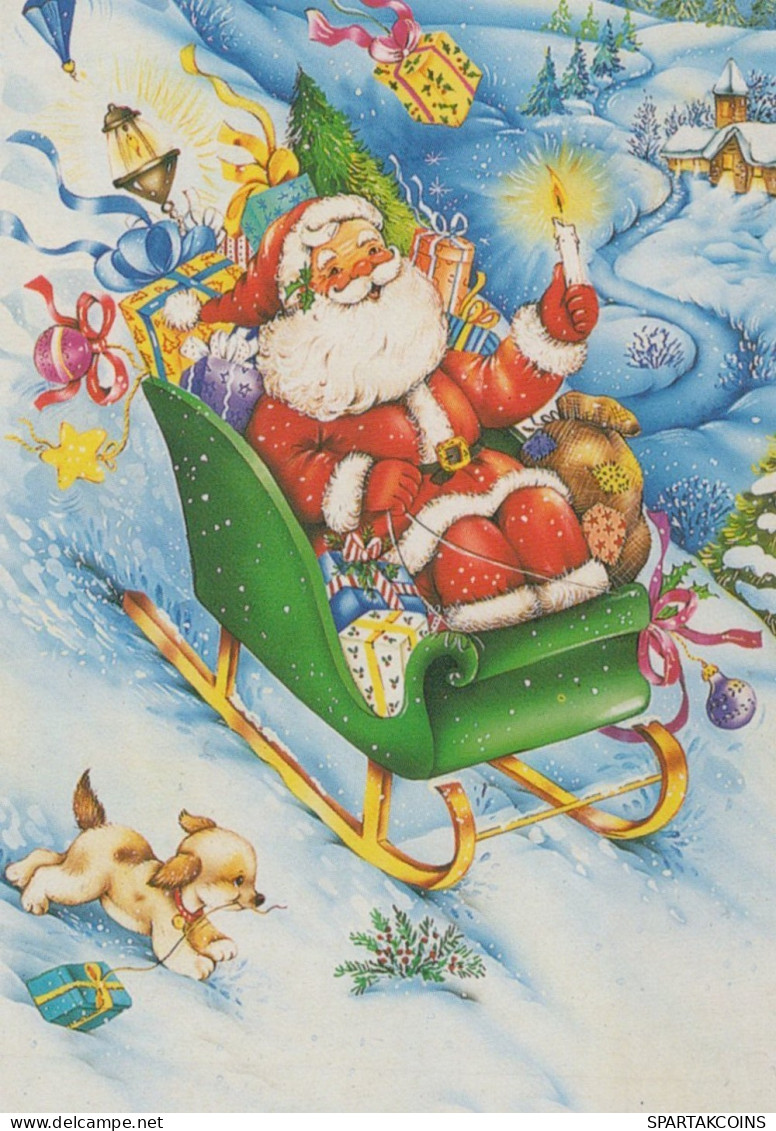 BABBO NATALE Natale Vintage Cartolina CPSMPF #PAJ394.IT - Santa Claus