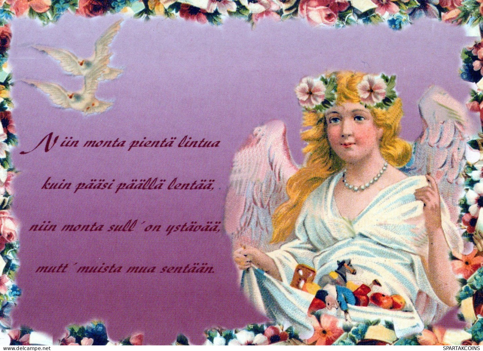 ANGELO Buon Anno Natale Vintage Cartolina CPSM #PAJ075.IT - Anges