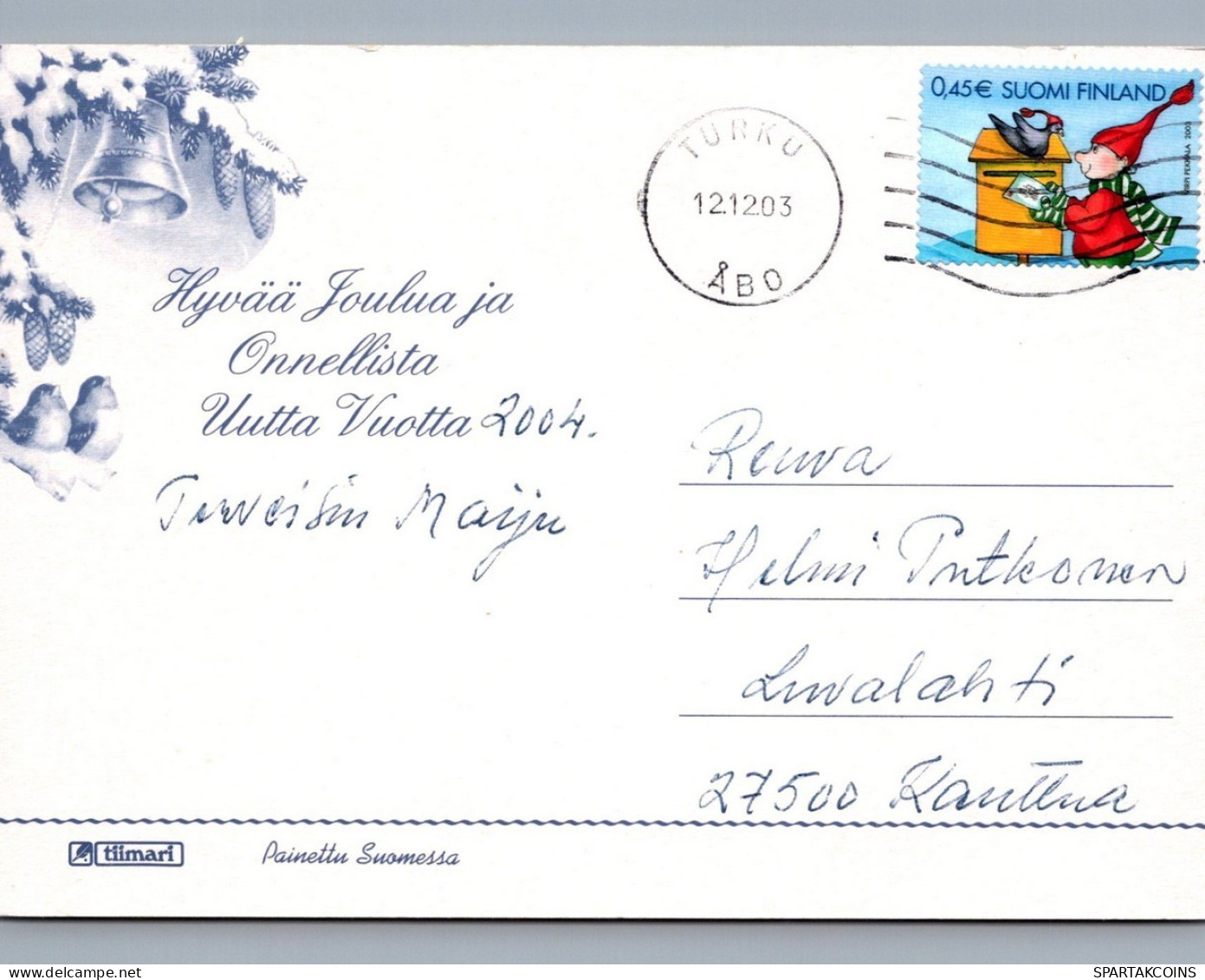 ANGELO Buon Anno Natale Vintage Cartolina CPSM #PAH576.IT - Engel