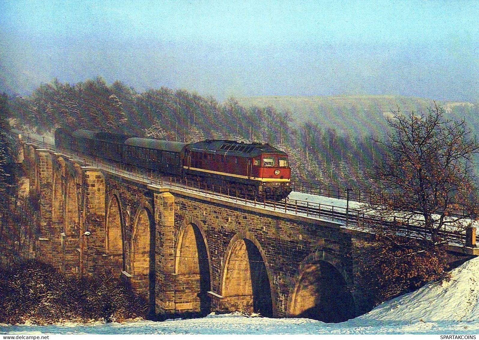 TRENO TRASPORTO FERROVIARIO Vintage Cartolina CPSM #PAA880.IT - Trains