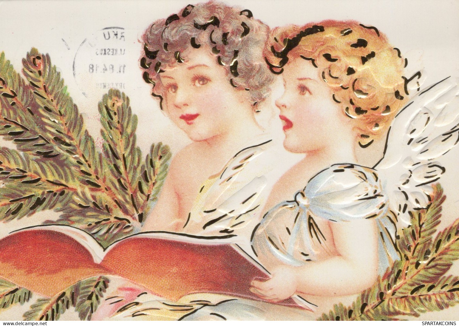 ANGELO Buon Anno Natale Vintage Cartolina CPSM #PAH065.IT - Angels