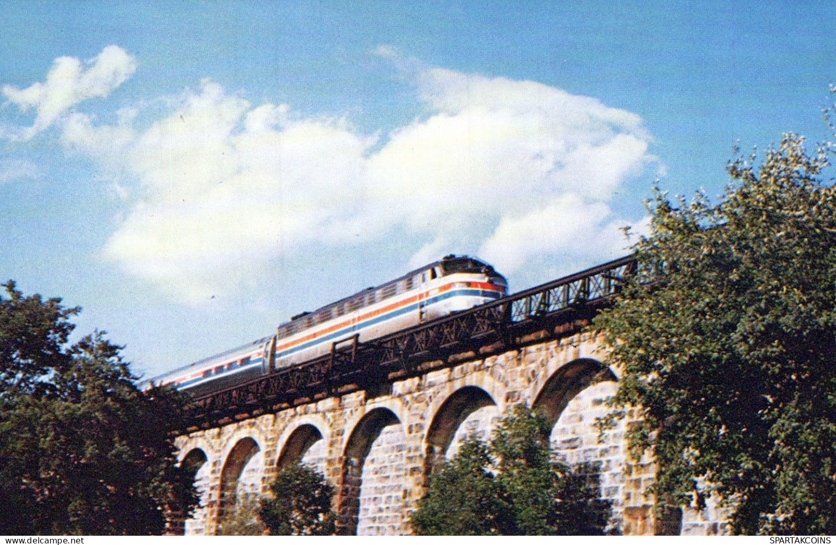 TRENO TRASPORTO FERROVIARIO Vintage Cartolina CPSMF #PAA547.IT - Eisenbahnen