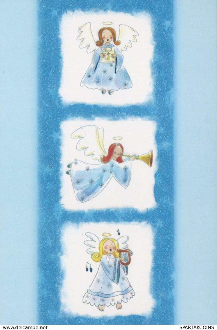 ANGELO Buon Anno Natale Vintage Cartolina CPSM #PAG942.IT - Engel
