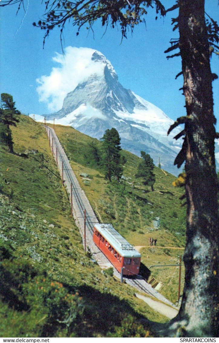 TRENO TRASPORTO FERROVIARIO Vintage Cartolina CPSM #PAA681.IT - Treni