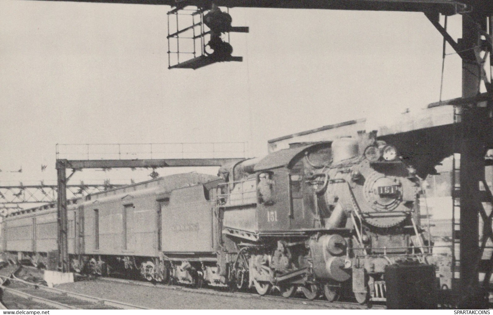 TRENO TRASPORTO FERROVIARIO Vintage Cartolina CPSMF #PAA476.IT - Trains