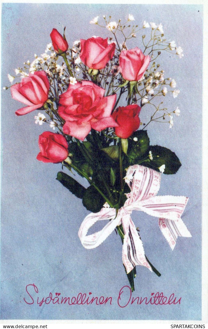 FLOWERS Vintage Postcard CPA #PKE493.GB - Bloemen