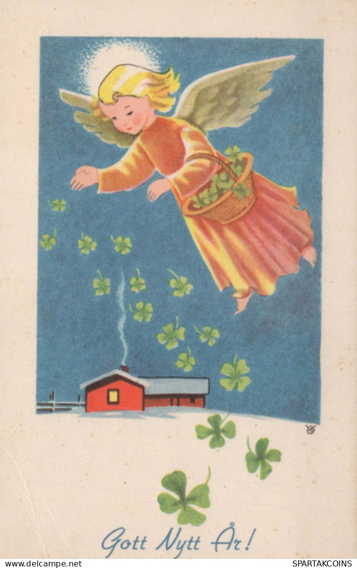 ANGEL Christmas Vintage Postcard CPSMPF #PKD411.GB - Angels