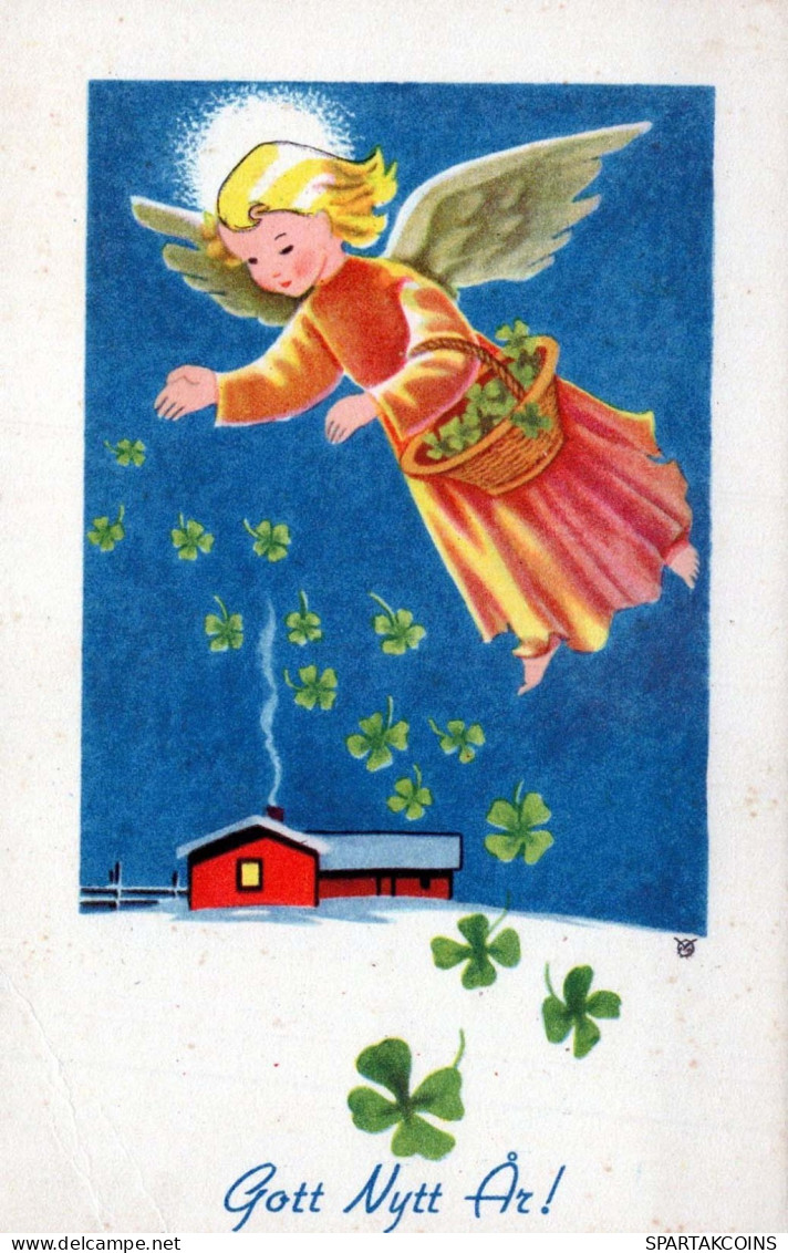 ANGEL Christmas Vintage Postcard CPSMPF #PKD411.GB - Angels