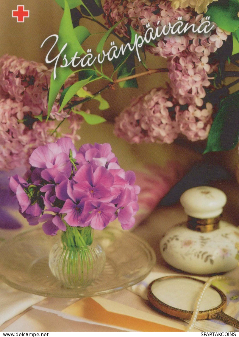 FLOWERS Vintage Postcard CPSM #PBZ741.GB - Blumen