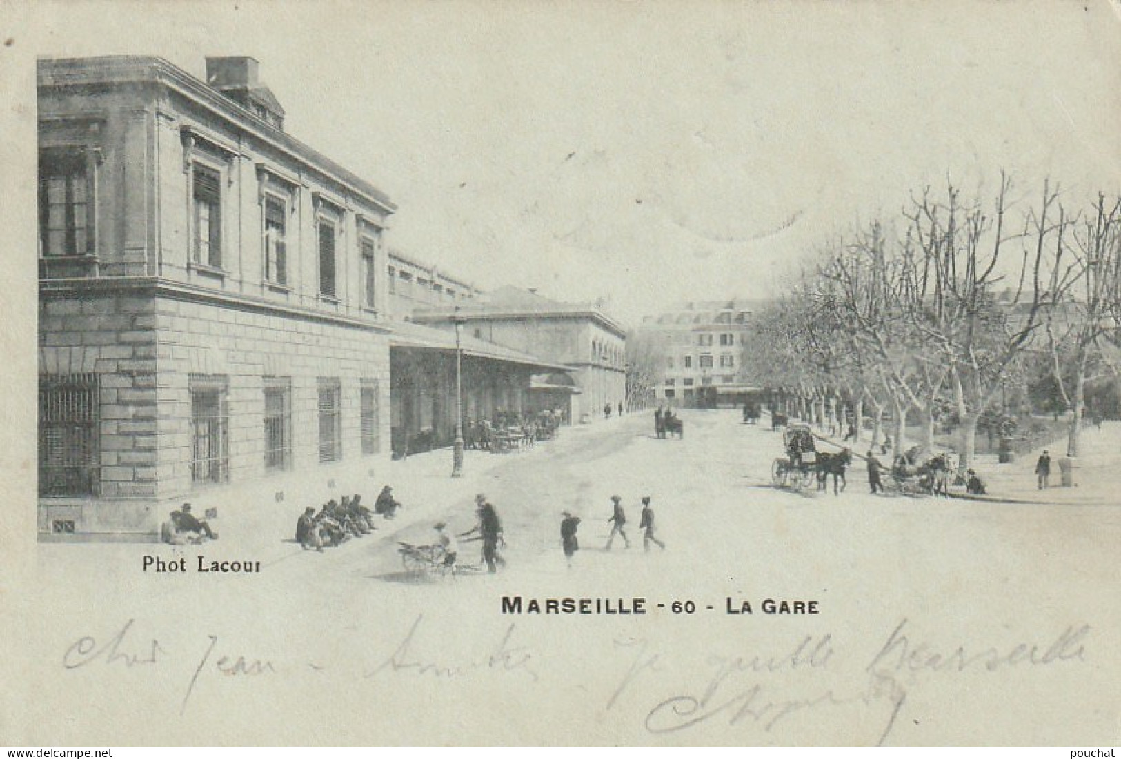 PE 1-(13) MARSEILLE - LA GARE - PHOT . LACOUR - 2 SCANS - Stationsbuurt, Belle De Mai, Plombières