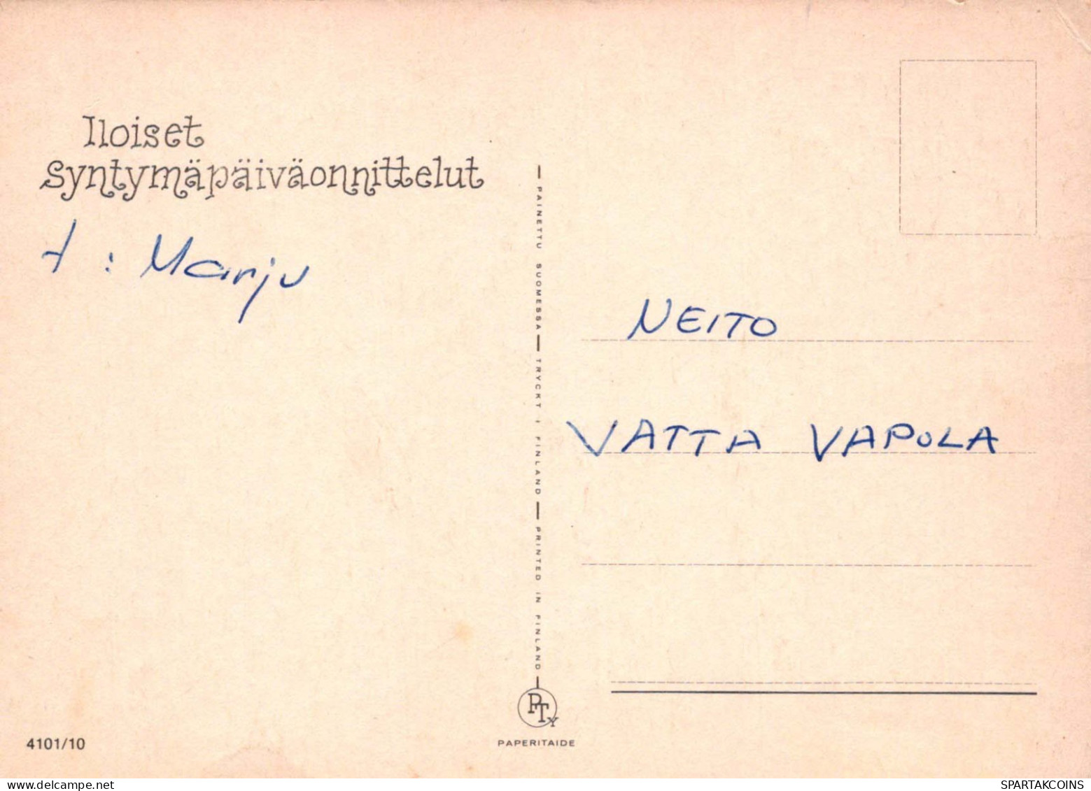 HAPPY BIRTHDAY 7 Year Old GIRL CHILDREN Vintage Postal CPSM #PBT983.GB - Verjaardag