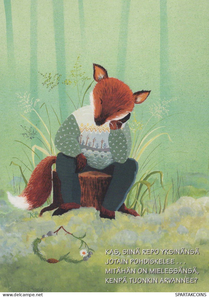 FOX Animals Vintage Postcard CPSM #PBS792.GB - Sonstige & Ohne Zuordnung