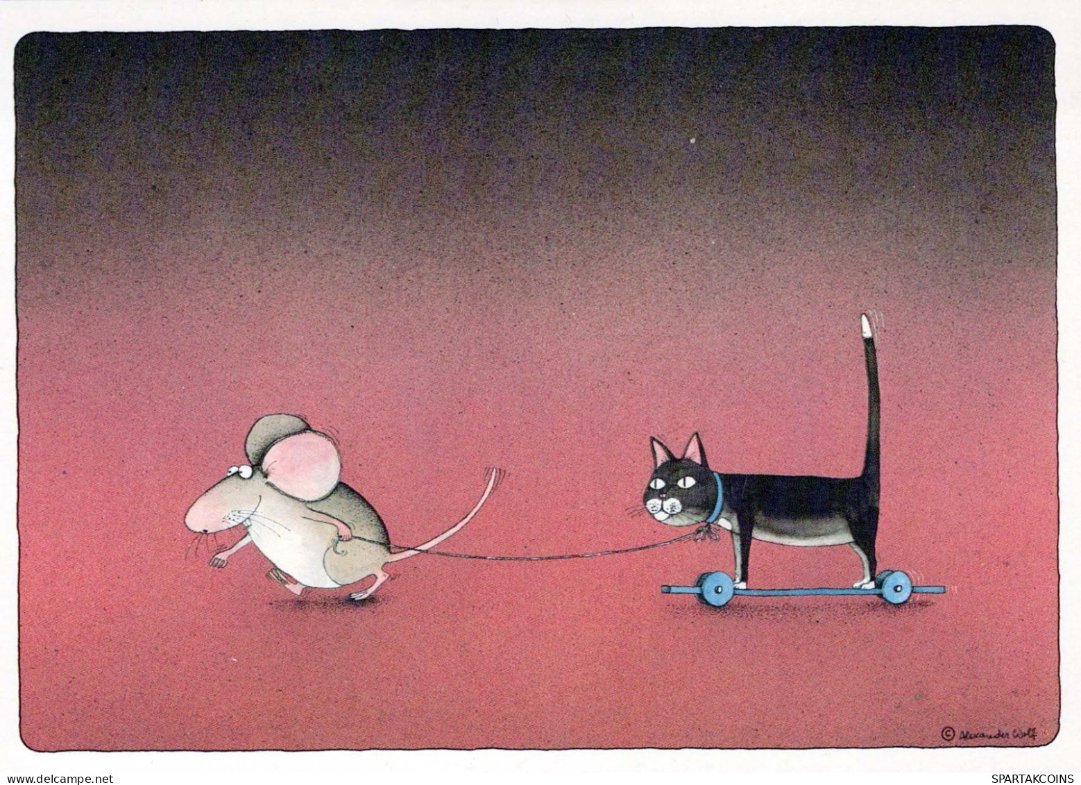 MOUSE Animals Vintage Postcard CPSM #PBR363.GB - Other & Unclassified