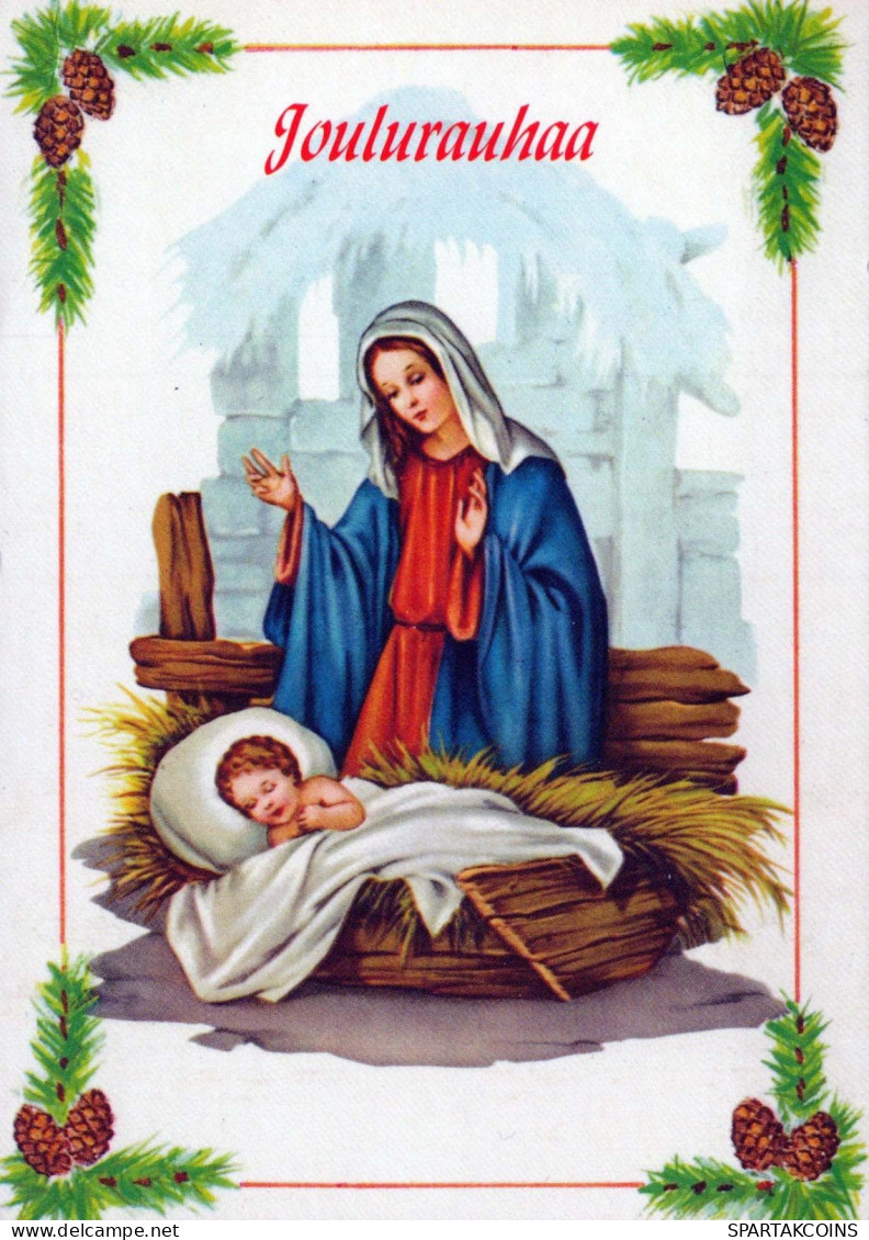 Virgen Mary Madonna Baby JESUS Religion Vintage Postcard CPSM #PBQ056.GB - Vergine Maria E Madonne