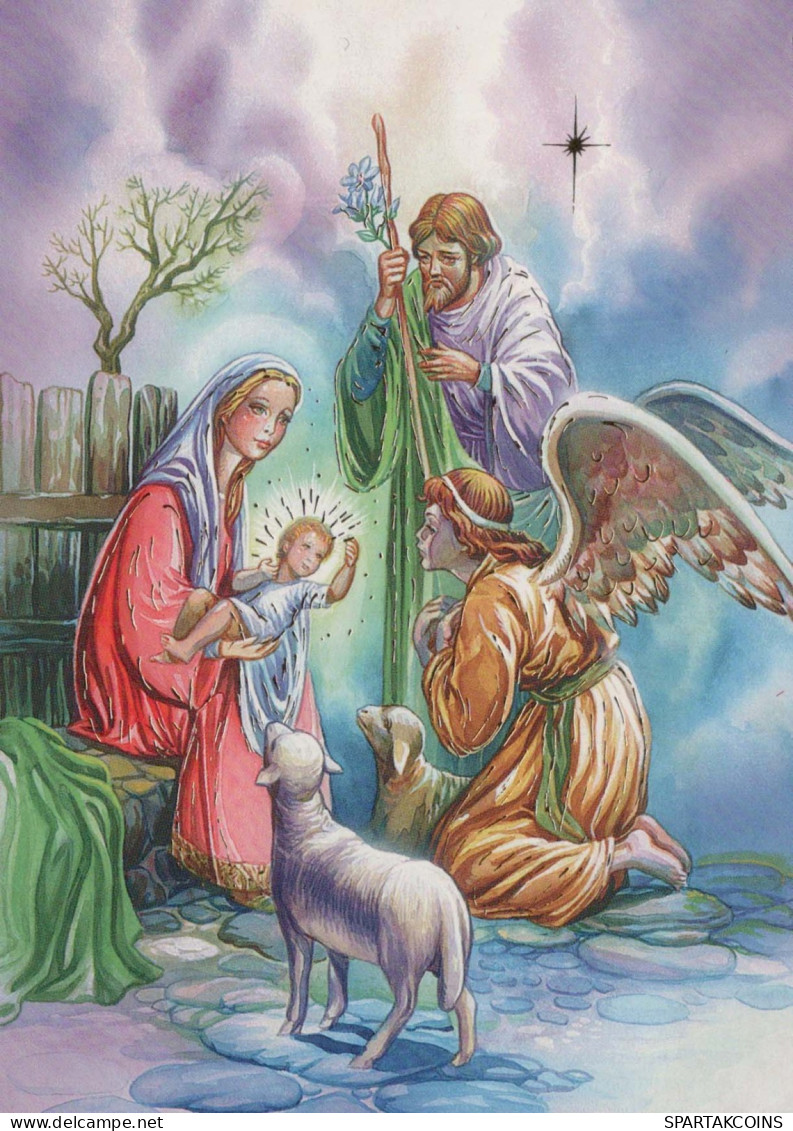 ANGEL Christmas Baby JESUS Vintage Postcard CPSM #PBP352.GB - Angels
