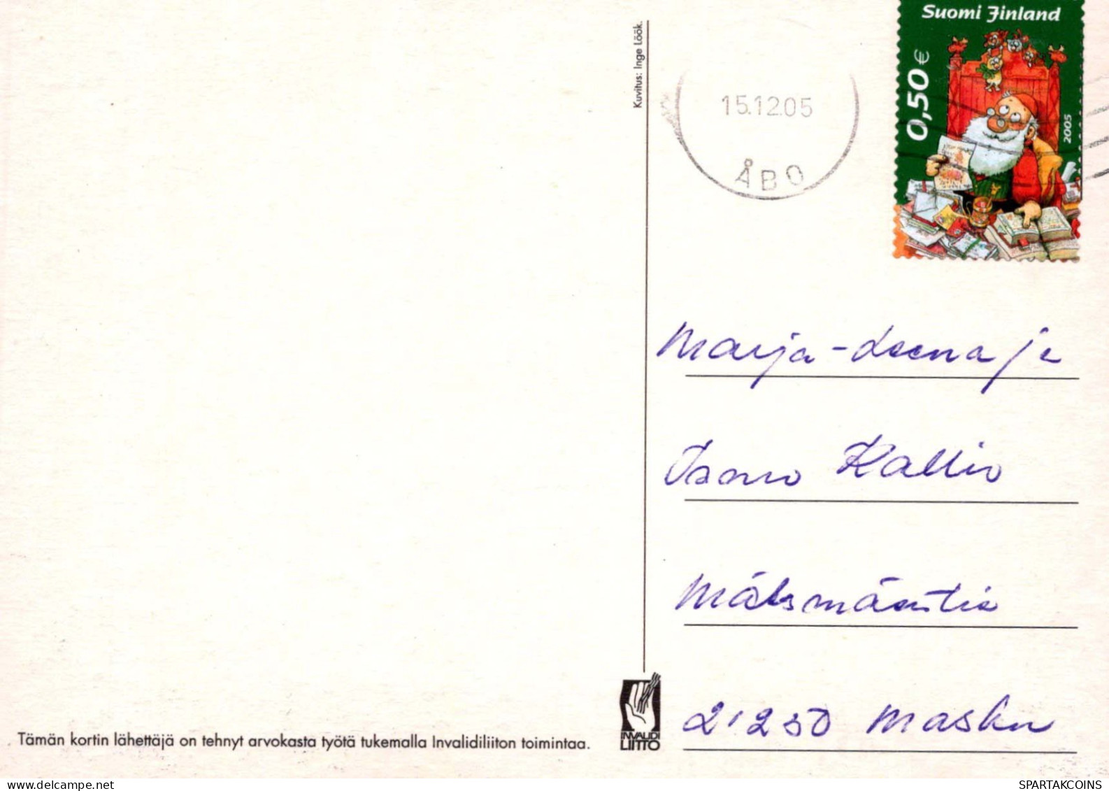 SANTA CLAUS Happy New Year Christmas Vintage Postcard CPSM #PBL424.GB - Kerstman