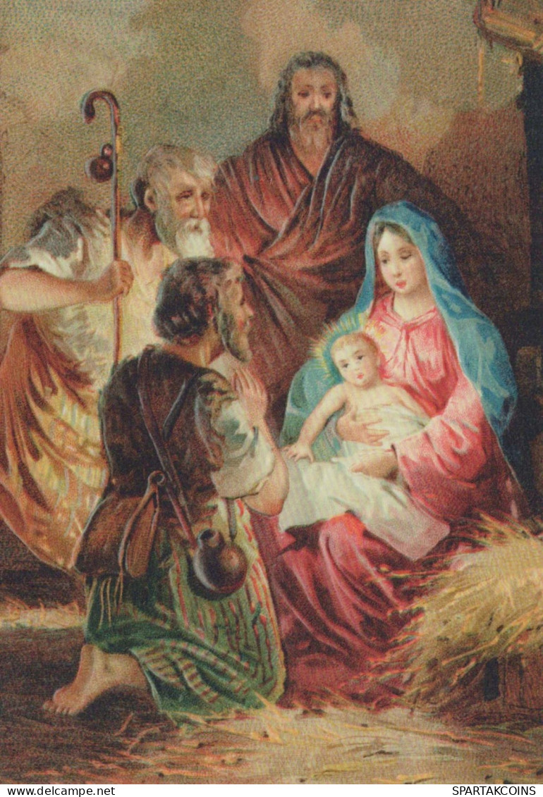 Virgen Mary Madonna Baby JESUS Christmas Religion Vintage Postcard CPSM #PBB895.GB - Vierge Marie & Madones