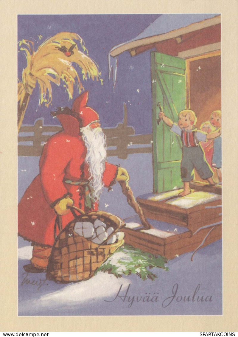 SANTA CLAUS Happy New Year Christmas Vintage Postcard CPSM #PBL103.GB - Kerstman