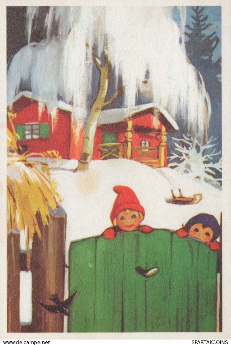 CHILDREN Scene Landscape Vintage Postcard CPSM #PBB446.GB - Scene & Paesaggi