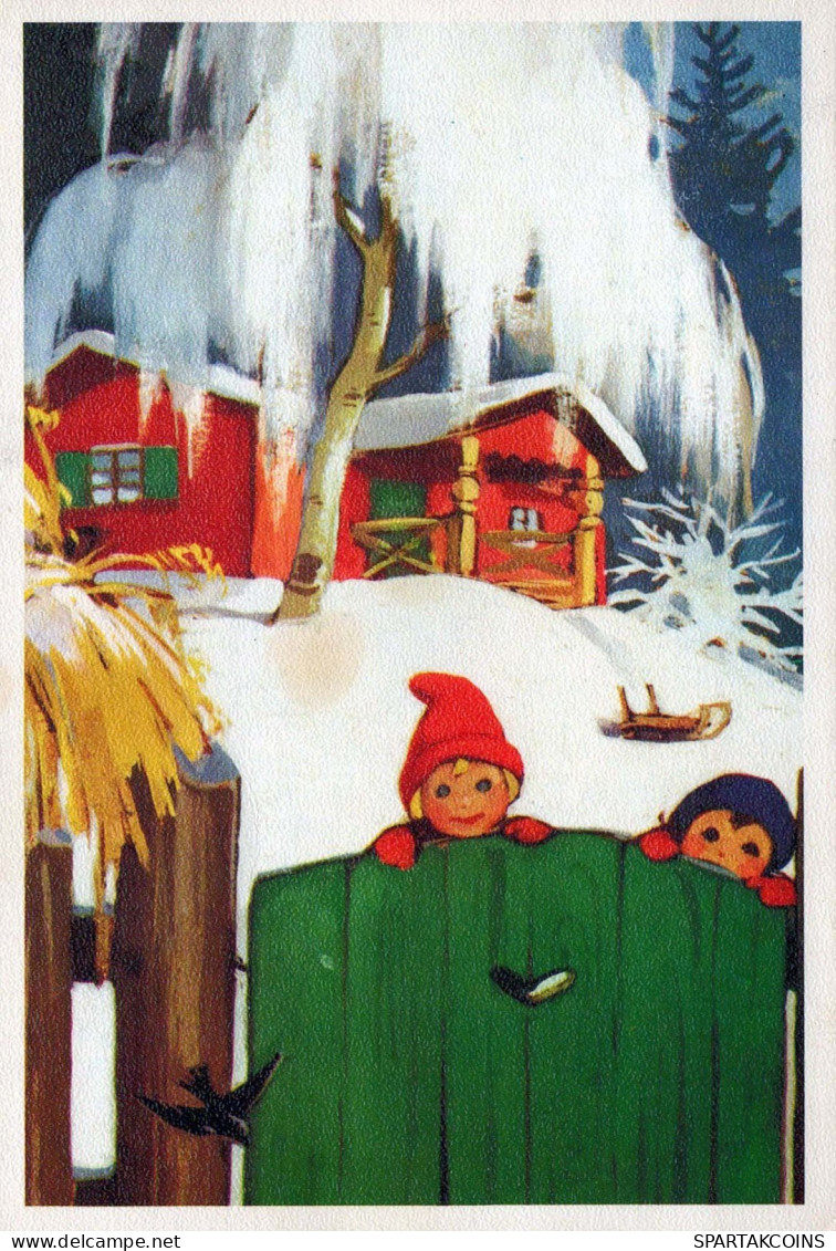 CHILDREN Scene Landscape Vintage Postcard CPSM #PBB446.GB - Scene & Paesaggi