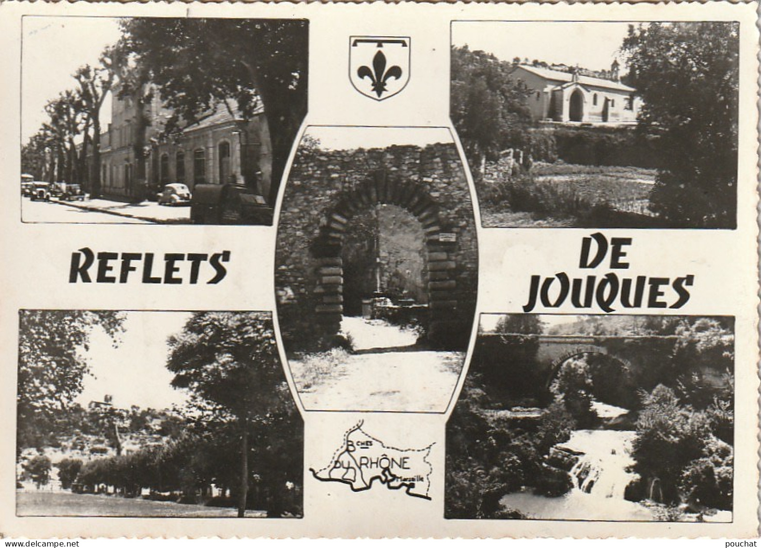 PE 2-(13) REFLETS DE JOUQUES - JOUQUES EN PROVENCE - CARTE MULTIVUES - 2 SCANS - Other & Unclassified