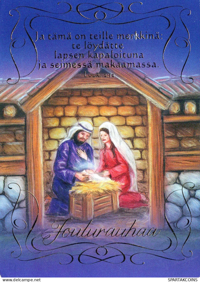 Virgen Mary Madonna Baby JESUS Religion Christianity Vintage Postcard CPSM #PBA470.GB - Vierge Marie & Madones