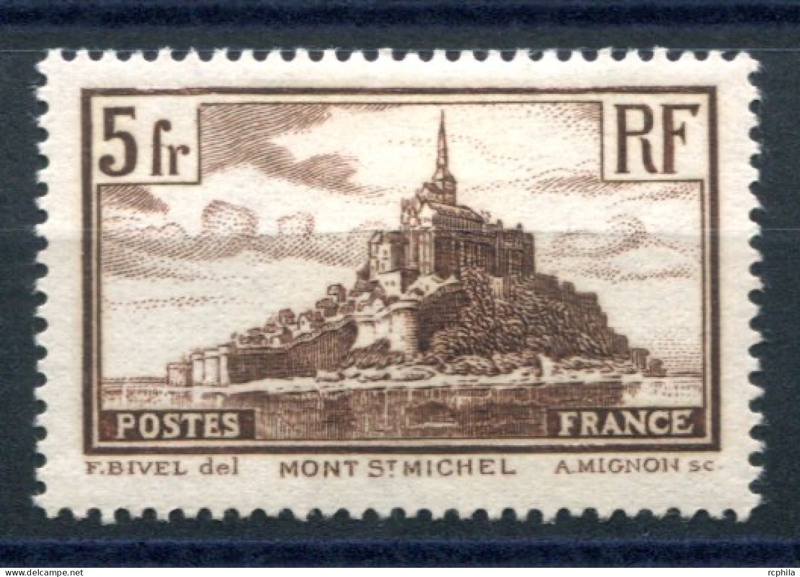 RC 27576 FRANCE COTE 25€ N° 260 MONT SAINT MICHEL TYPE II NEUF * MH TB - Unused Stamps