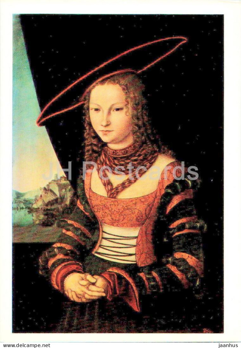 Painting By Lucas Cranach The Elder - Portrait Of A Woman - German Art - 1972 - Russia USSR - Unused - Peintures & Tableaux