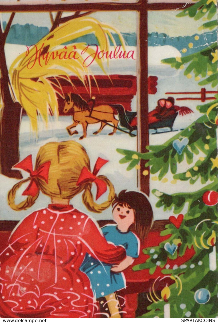 Happy New Year Christmas CHILDREN Vintage Postcard CPSM #PAY245.GB - Anno Nuovo