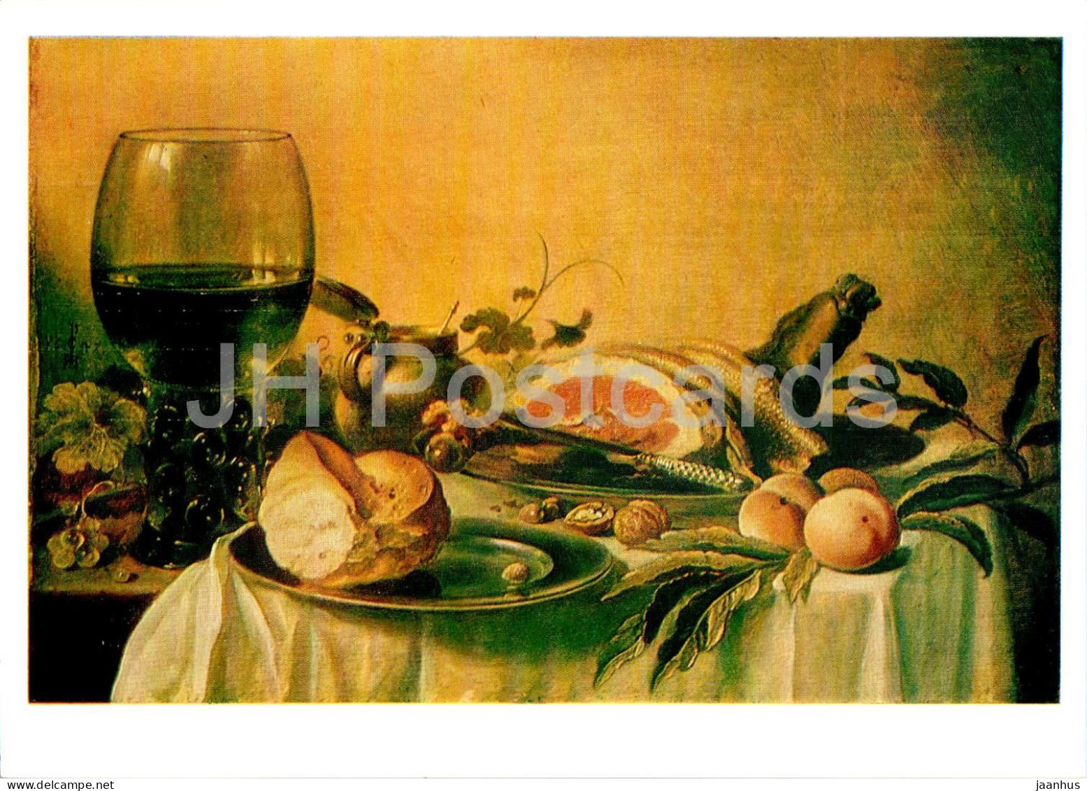 Painting By Pieter Claesz - Still Life With Ham - Dutch Art - 1981 - Russia USSR - Unused - Peintures & Tableaux