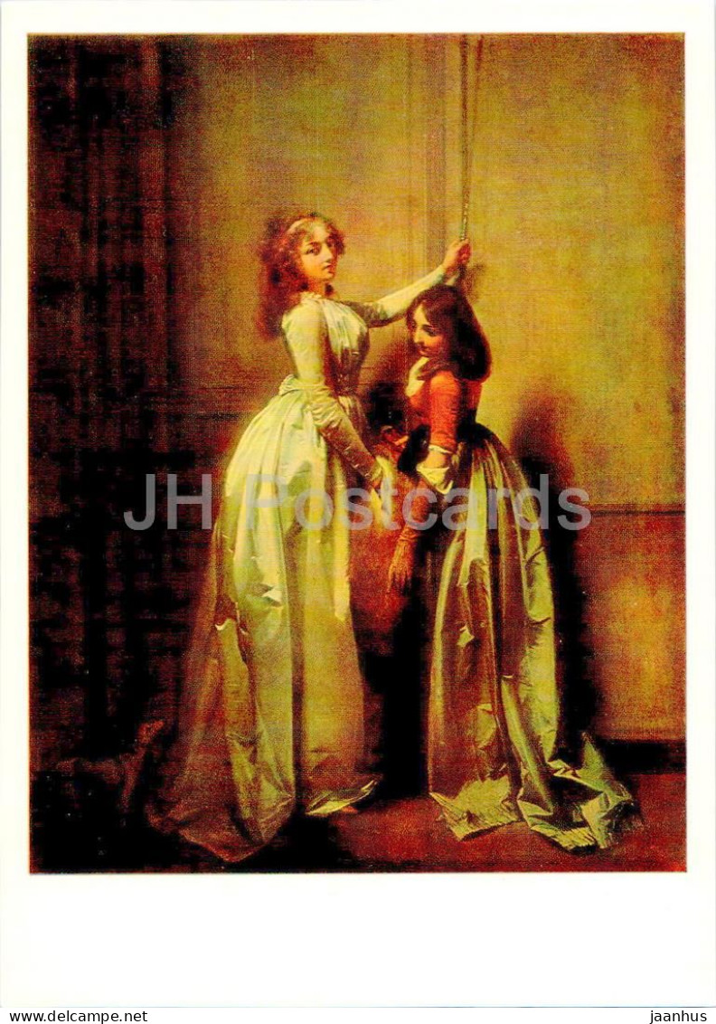 Painting By Louis Leopold Boilly - At The Door - Young Women - French Art - 1985 - Russia USSR - Unused - Paintings