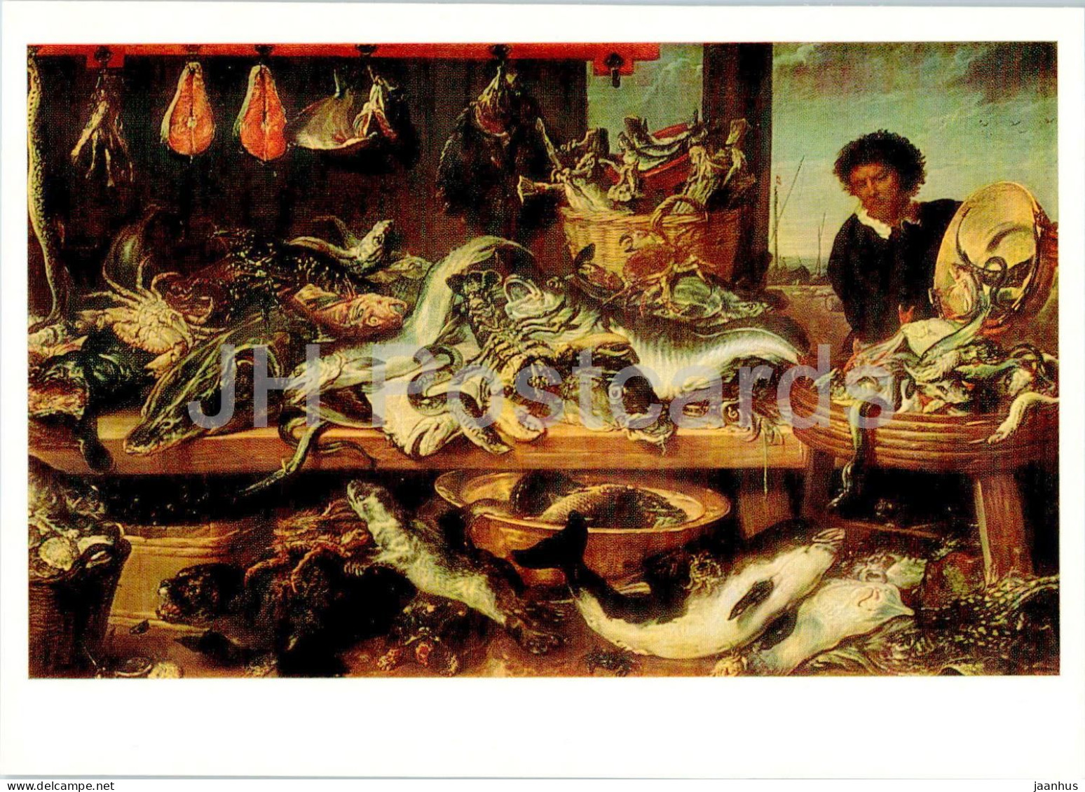 Painting By Frans Snyders - Fish Shop - Flemish Art - 1985 - Russia USSR - Unused - Pittura & Quadri
