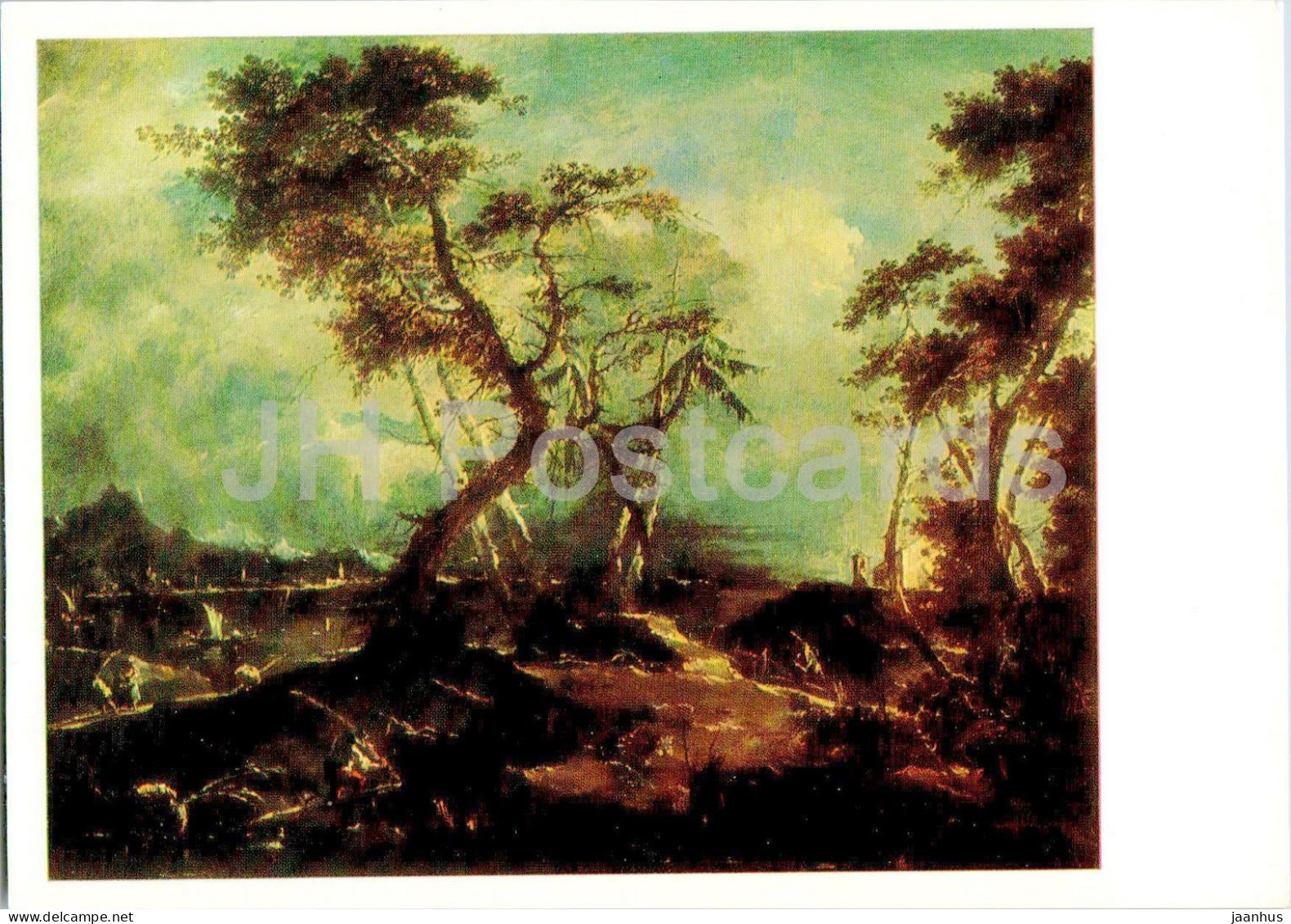 Painting By Jacob Van Ruisdael - The Seashore - Dutch Art - 1985 - Russia USSR - Unused - Peintures & Tableaux