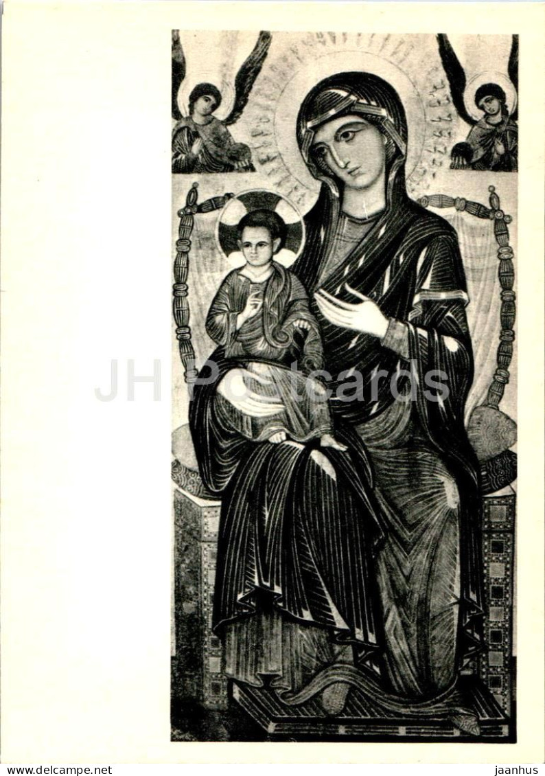 Painting - Virgin And Child Enthroned - Icon - Art - 1967 - Russia USSR - Unused - Paintings