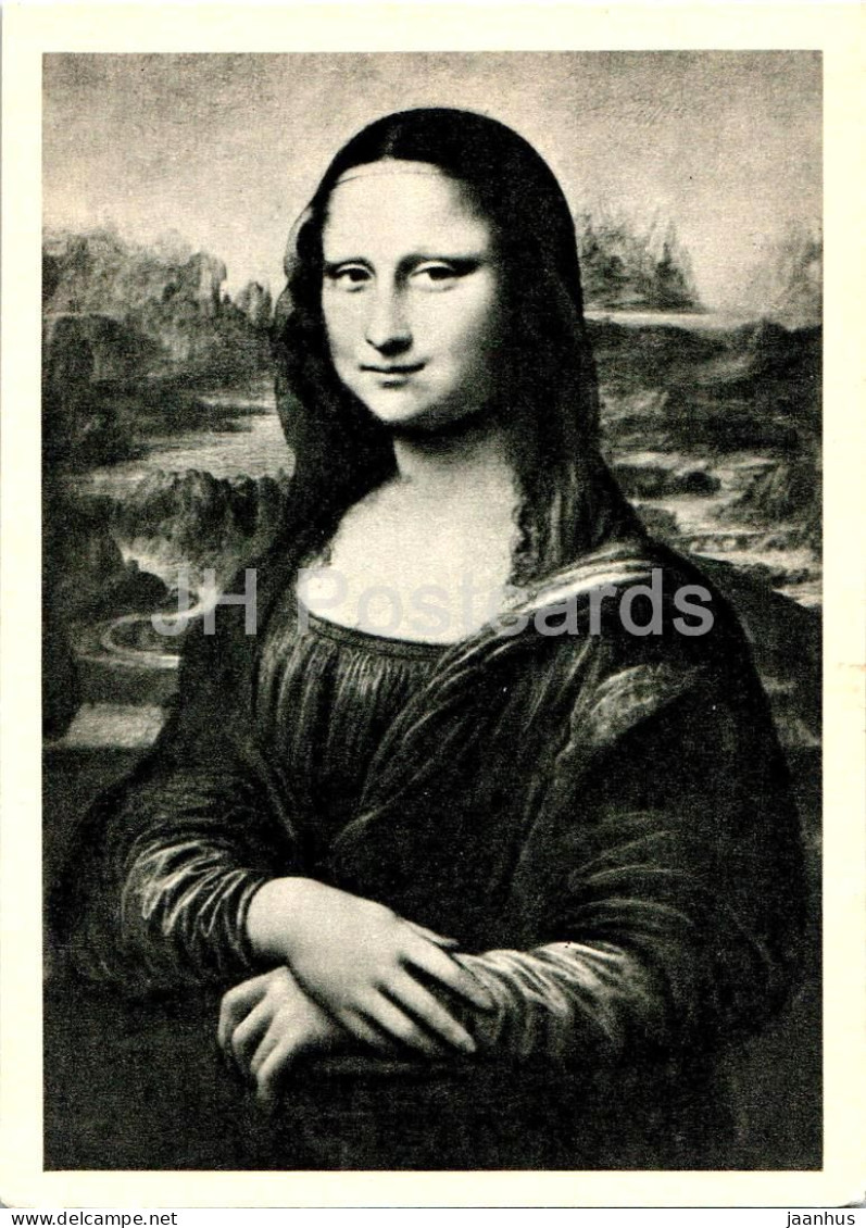 Painting By Leonardo Da Vinci - Mona Lisa - Italian Art - 1967 - Russia USSR - Unused - Peintures & Tableaux