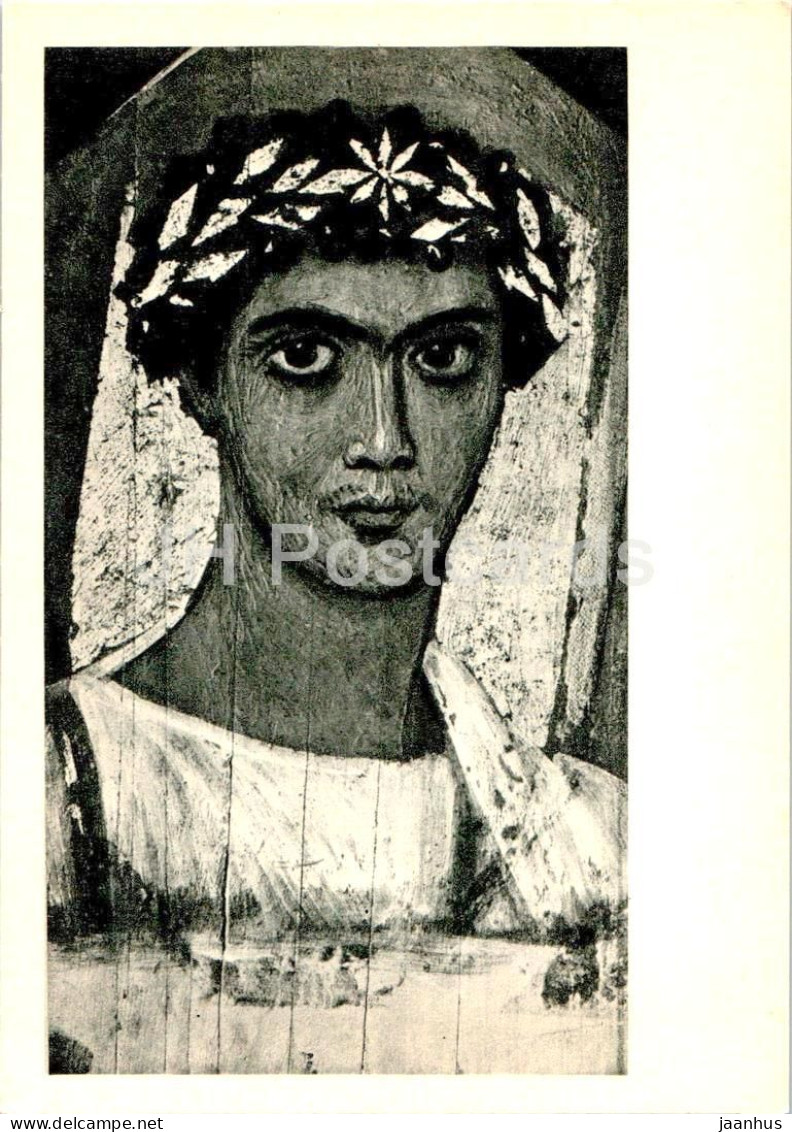 Painting - Portrait Of A Young Man In A Gold Wreath - Ancient World - Egyptian Art - 1967 - Russia USSR - Unused - Malerei & Gemälde