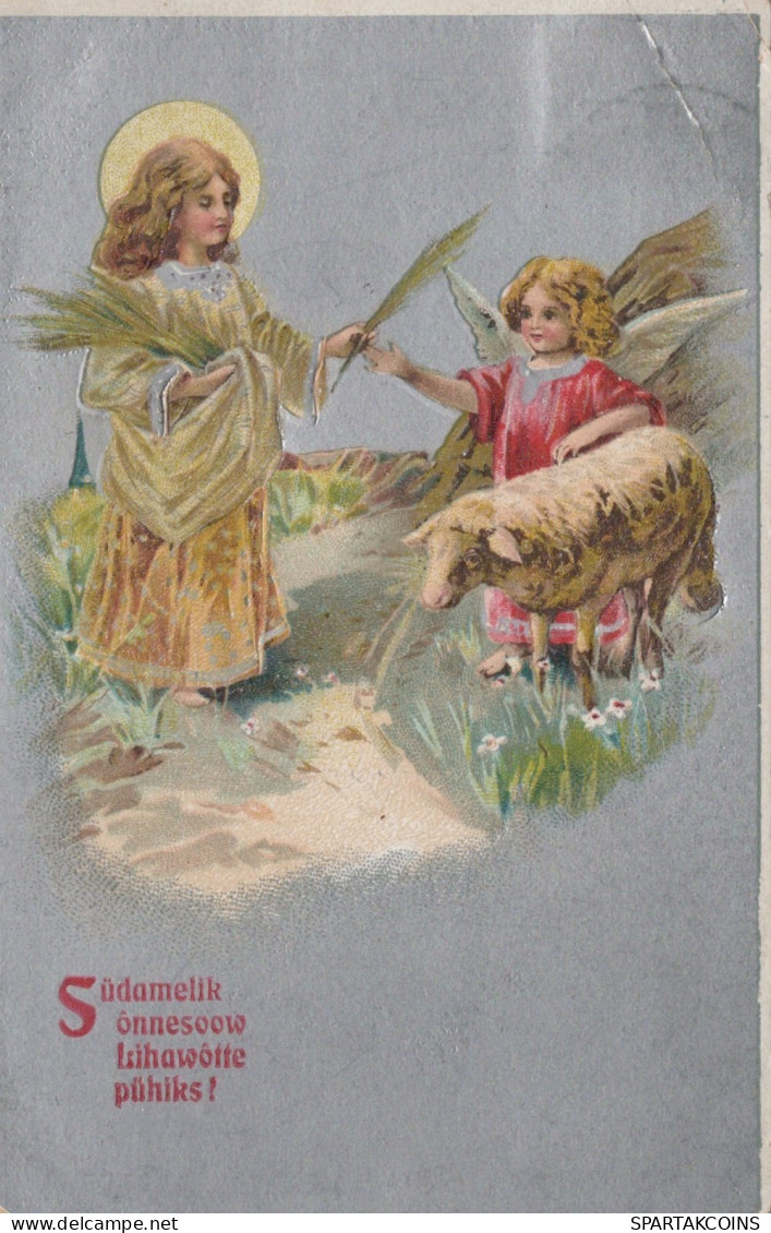 1909 ANGELO Buon Anno Natale Vintage Cartolina CPA #PAG692.IT - Engel