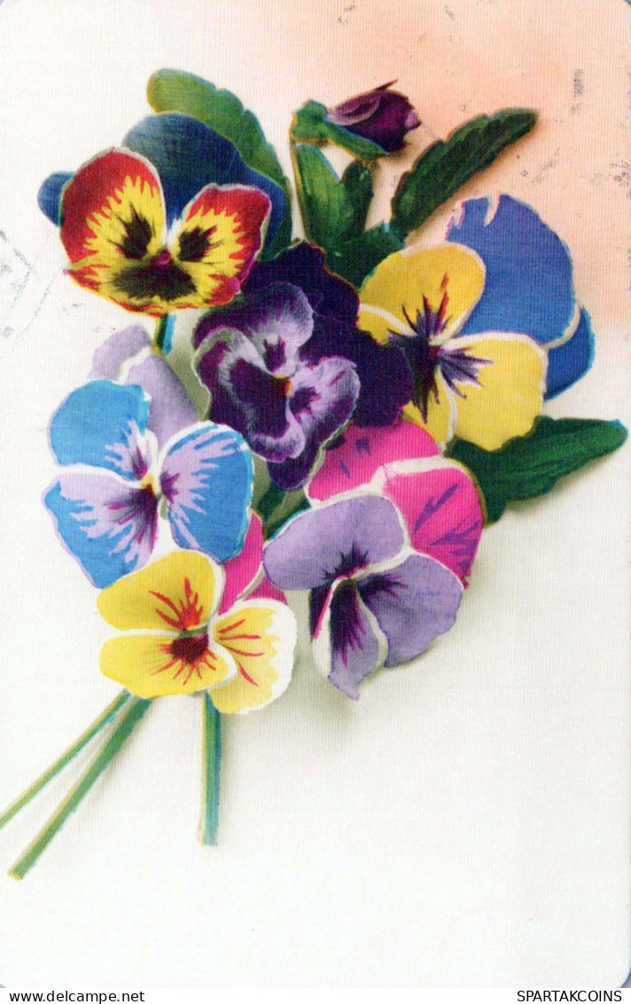 FIORI Vintage Cartolina CPSMPF #PKG041.IT - Fleurs