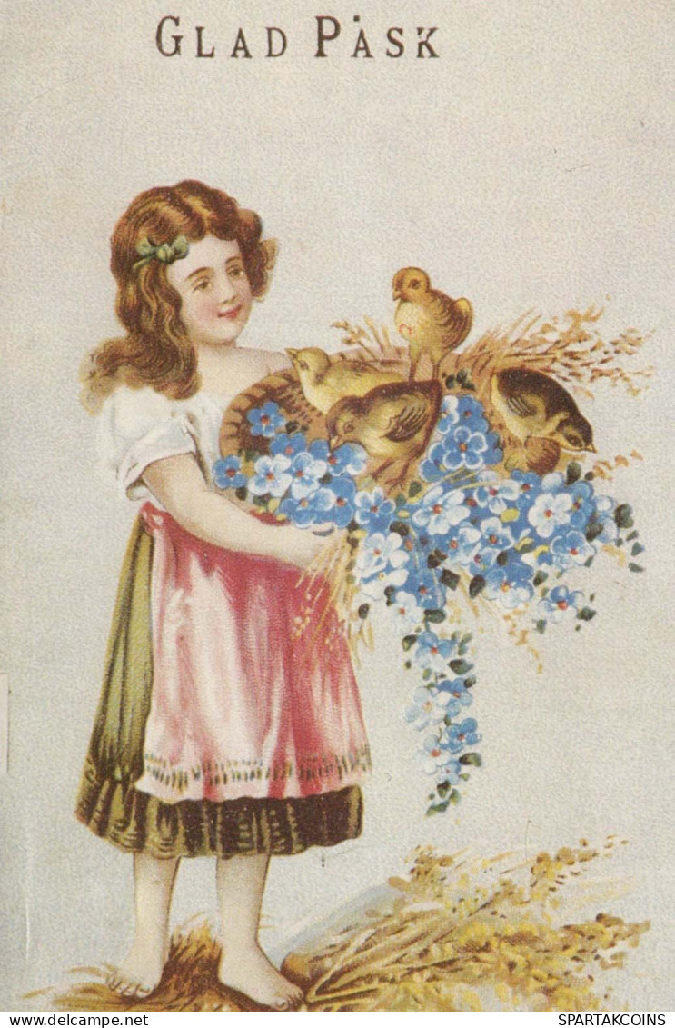 PASQUA BAMBINO UOVO Vintage Cartolina CPA #PKE367.IT - Easter