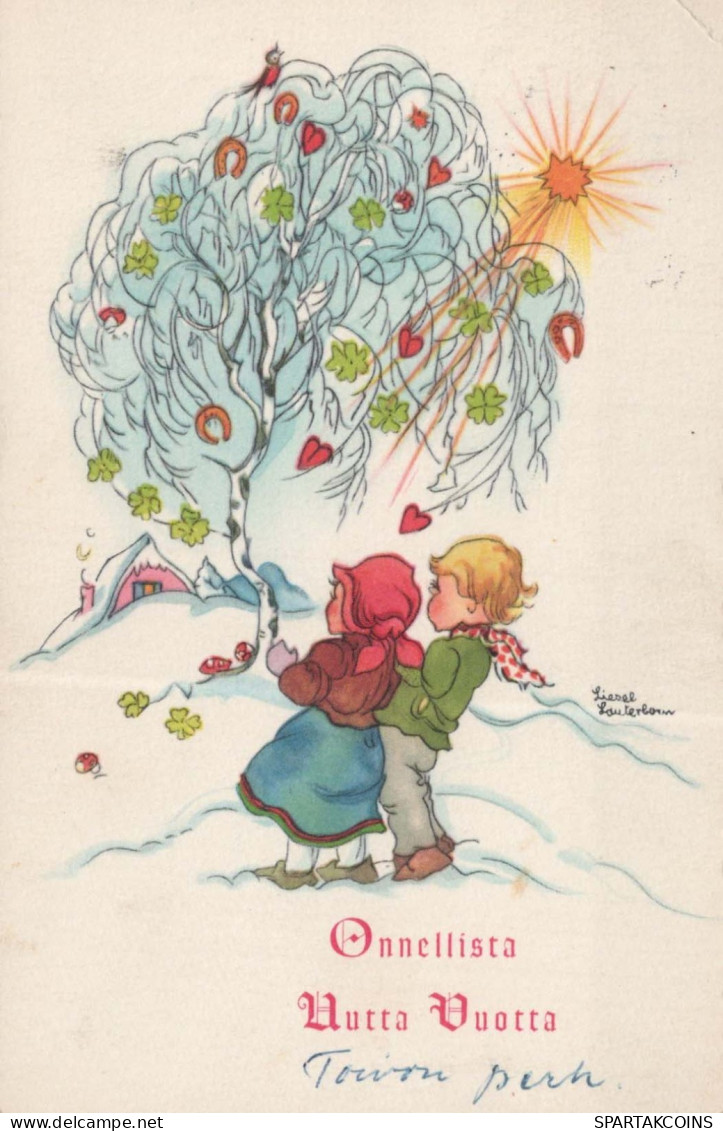Buon Anno Natale BAMBINO Vintage Cartolina CPSMPF #PKD786.IT - Anno Nuovo