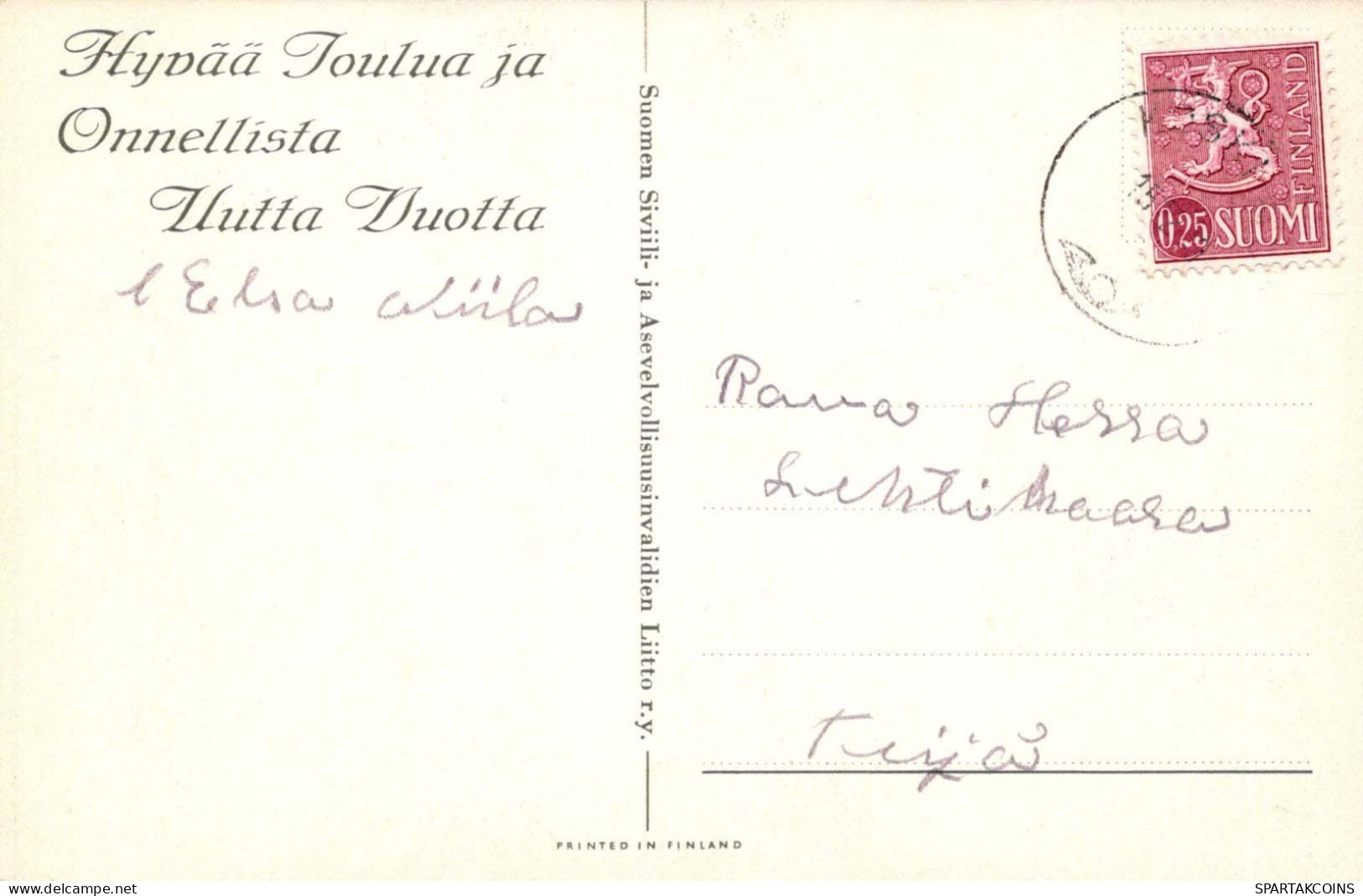 Buon Anno Natale CANDELA Vintage Cartolina CPSMPF #PKD169.IT - Anno Nuovo